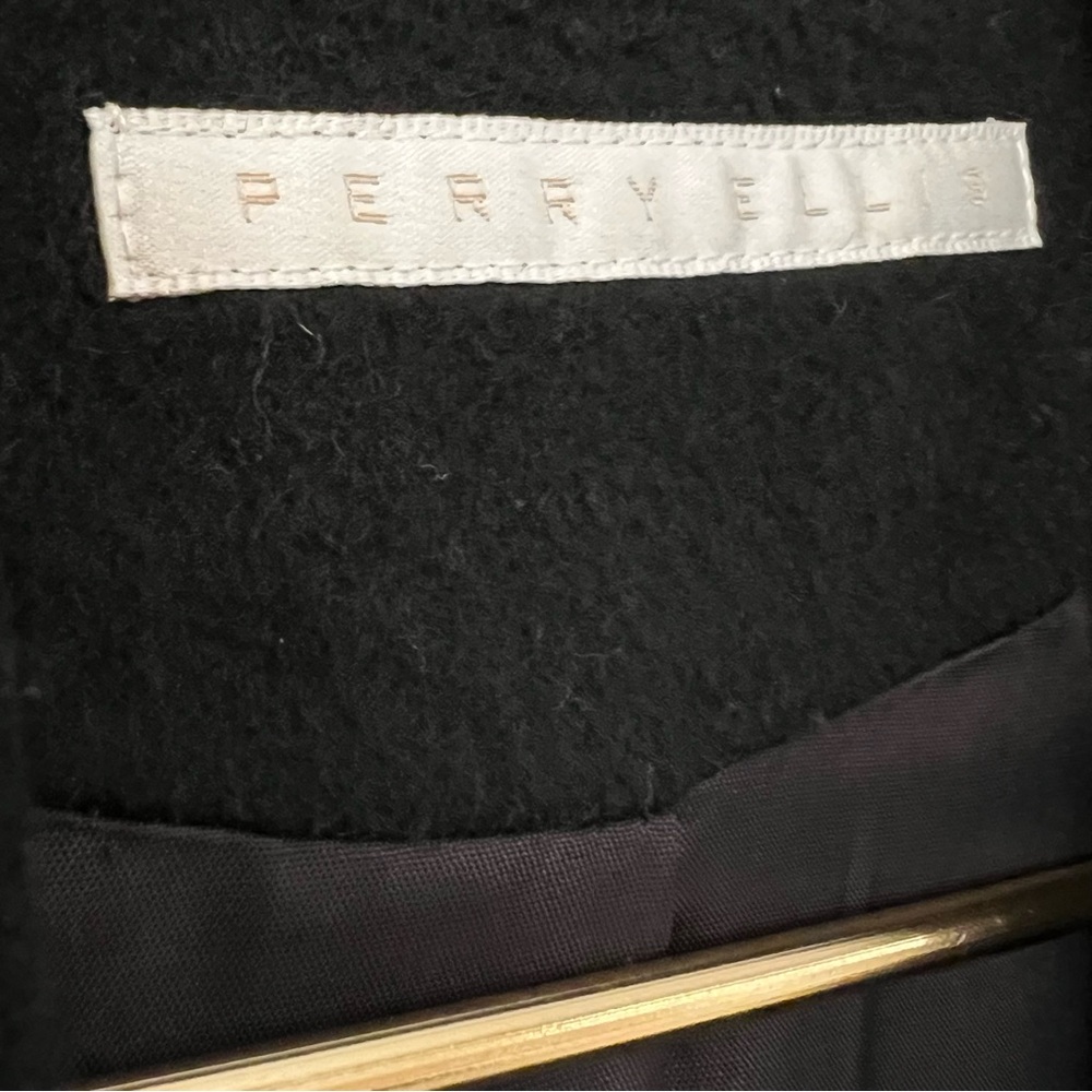 Perry Ellis Black Pea Coat - Picture 10 of 13